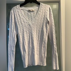 White long sleeve top
